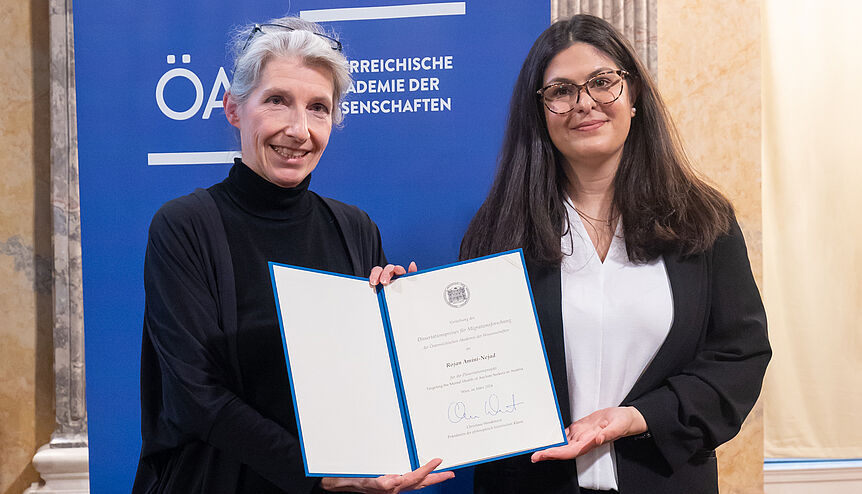 Dissertationspreis für Migrationsforschung der ÖAW für Rojan Amini-Nejad